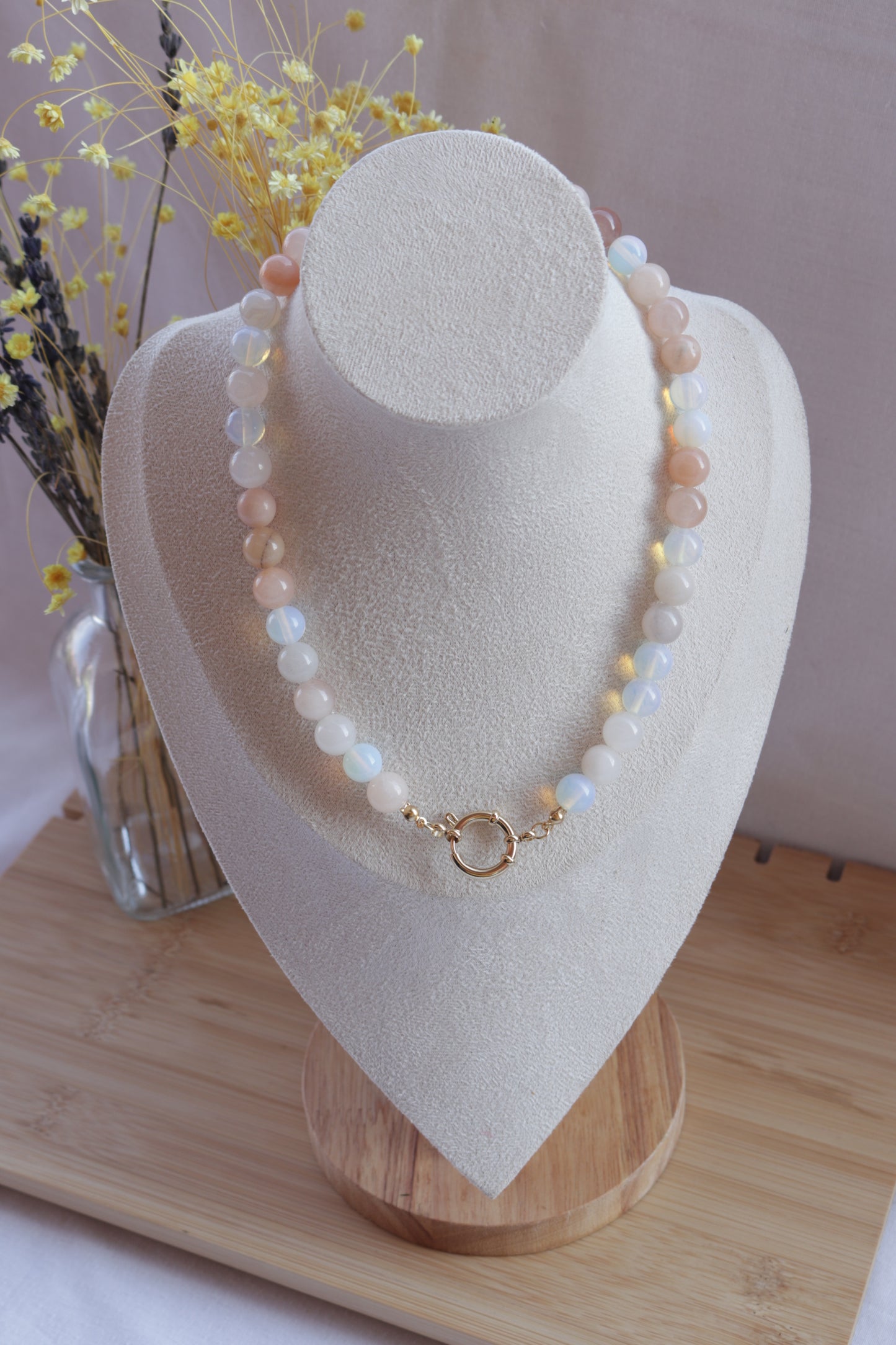 Colar Bubble Peach Glow