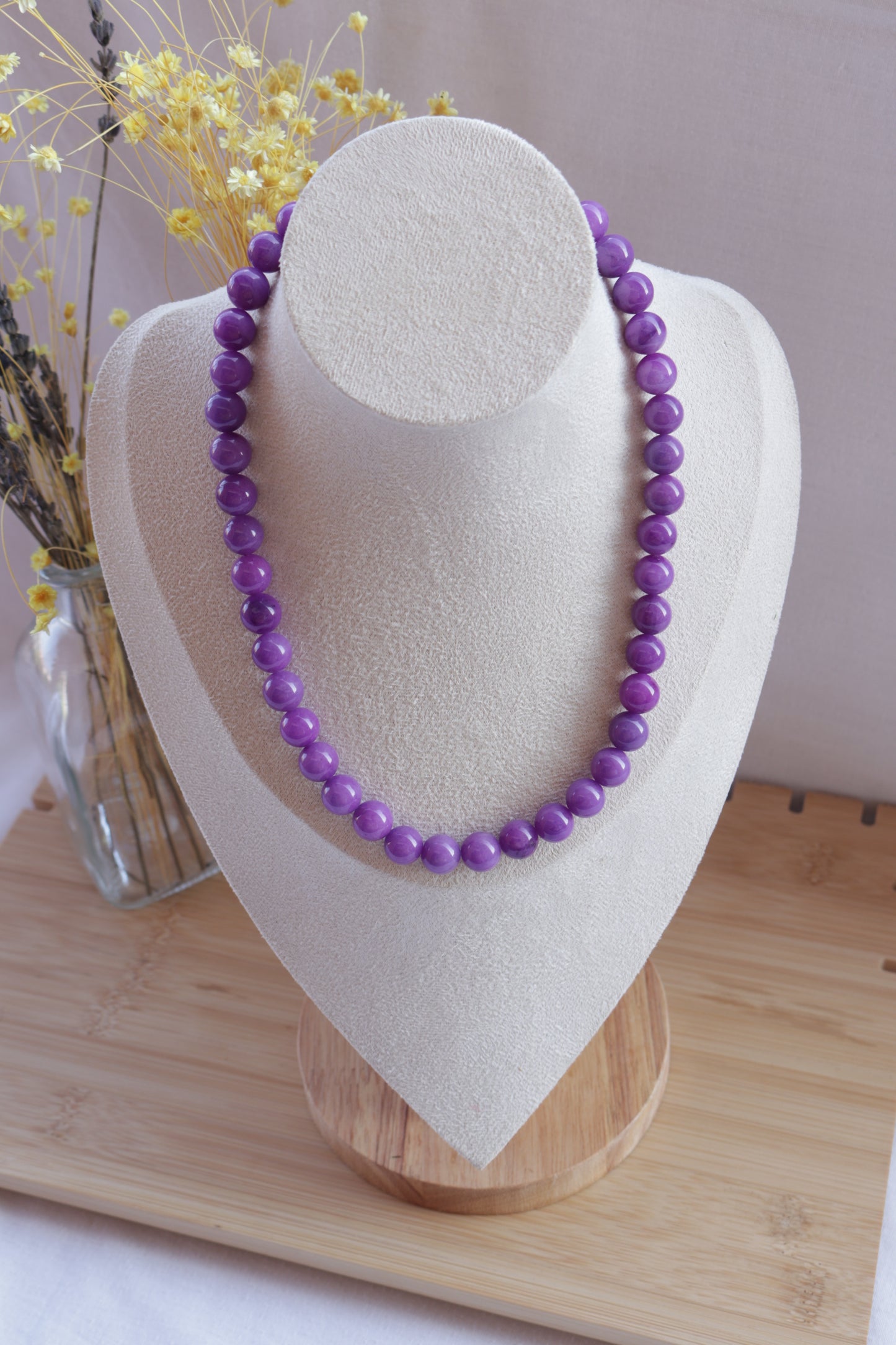 Colar Bubble Velvet Lilac
