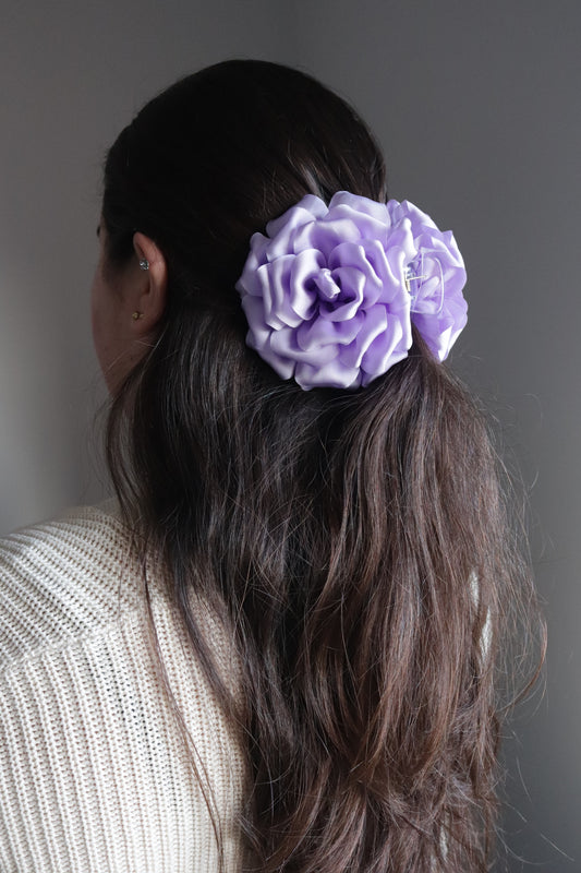 Mola Lilás de Flor Pormenorizada