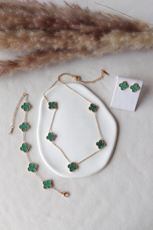Conjunto 5 Trevos Verdes