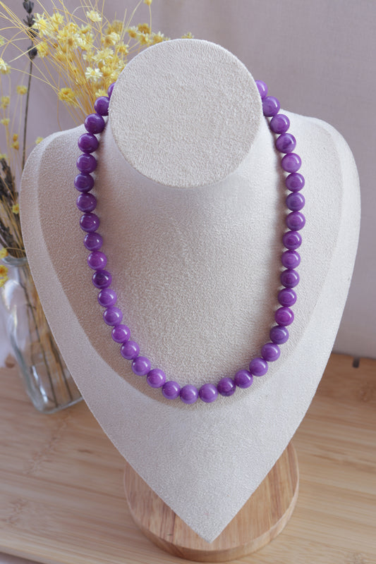 Colar Bubble Velvet Lilac