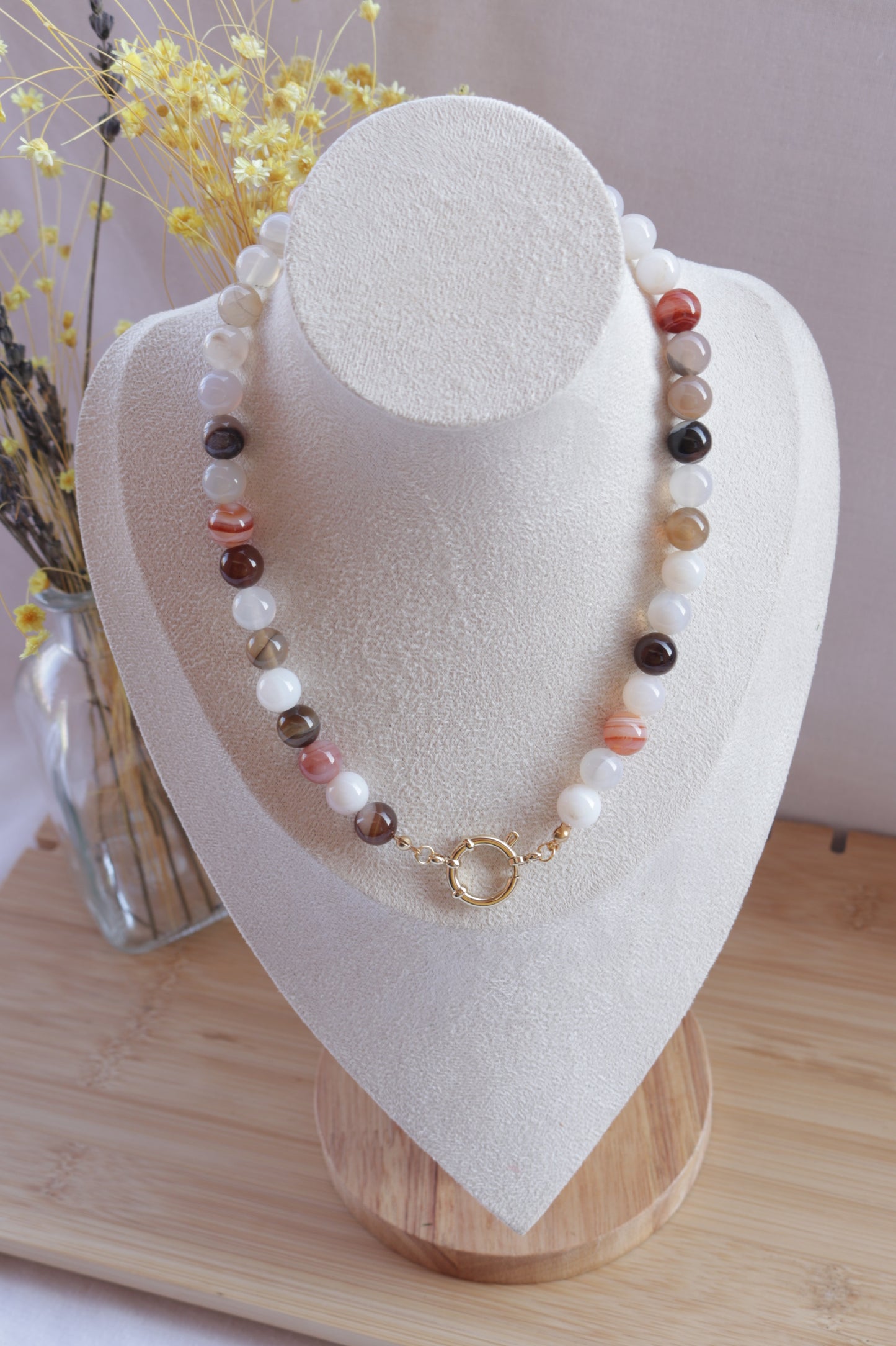Colar Bubble Earthstone