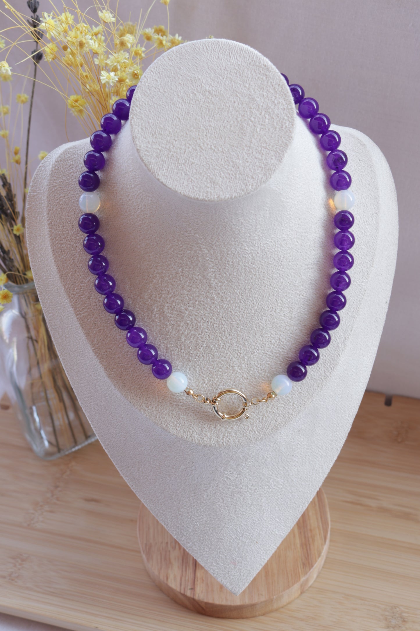 Colar Bubble Amethyst Aura