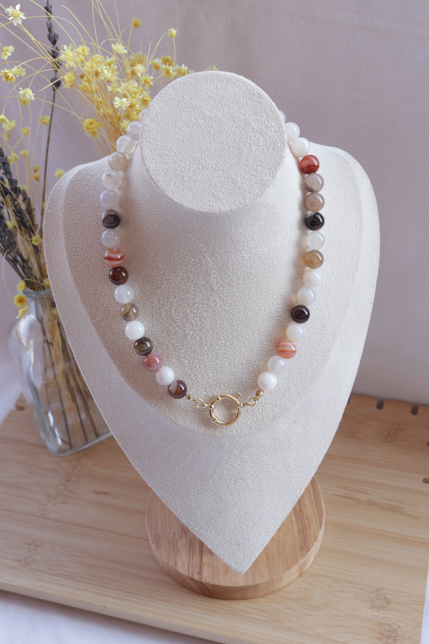 Colar Bubble Earthstone