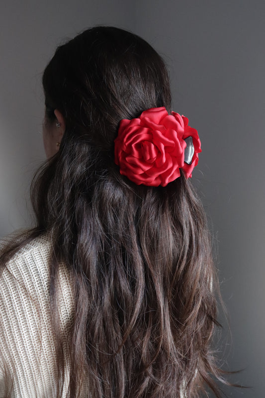 Mola Vermelha de Flor Pormenorizada